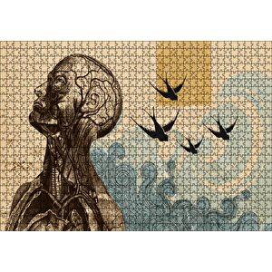 Sanatsal Anatomi Puzzle Yapboz Mdf Ahşap 1000 Parça
