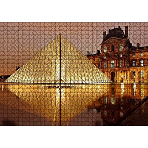 Paris Louivre Müzesi Puzzle Yapboz Mdf Ahşap 1000 Parça