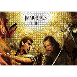 Ölümsüzler İki Karakter Puzzle Yapboz Mdf Ahşap 1000 Parça