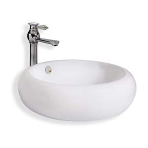 Tezgah Üstü Çanak Lavabo E-5165 Beyaz
