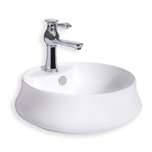 Tezgah Üstü Çanak Lavabo E-4045 Beyaz