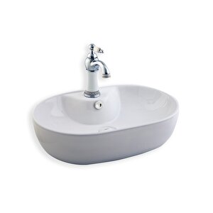 Tezgah Üstü Çanak Lavabo E-4108 Beyaz