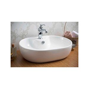 Tezgah Üstü Çanak Lavabo E-4108 Beyaz