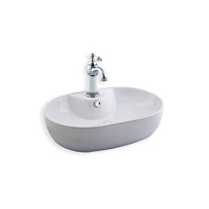 Lena Tezgah Üstü Çanak Lavabo E-4108 Beyaz