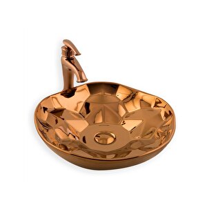 Tezgah Üstü Çanak Lavabo E-5006r Bronz