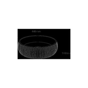 Tezgahüstü Lavabo Si̇yah E-4161s