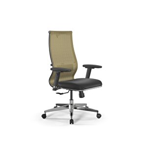Deri Ve Fileli Ofis Koltuğu / Çalışma Sandalyesi Synchrosit 10 B2-163d-3d / 1226125 Altın