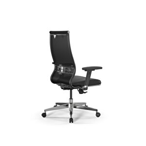 Deri Ve Fileli Ofis Koltuğu / Çalışma Sandalyesi Synchrosit 10 B2-163d-3d / 1226125 Siyah
