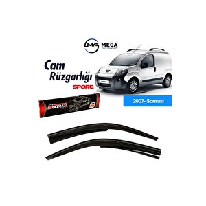 Peugeot Bipper 2007- Sonrası Mugen Tip Cam Rüzgarlık Sunplex