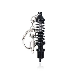 Oto Araba Anahtarlık Coilover Ayarlanabilir Siyah Metal