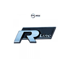 Brand R-line Demir Krom Arma Logo Sticker