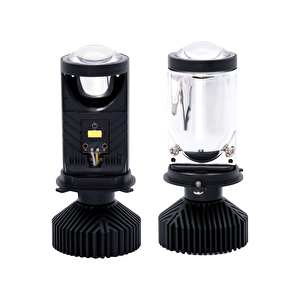 Mega Oto Market Mercekli Led Xenon H4 Şimşek Etkili Ultra Güçlü Işık Teknolojisi Xenon Far Lambası Beyaz Renk H4 Soket Ile Uyumlu