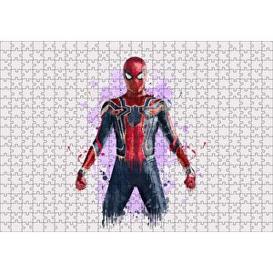 Spider Man Taslak Çizim Puzzle Yapboz Mdf Ahşap 500 Parça