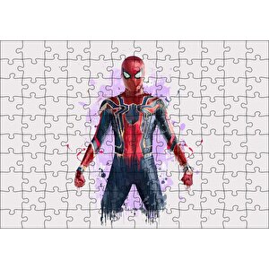 Spider Man Taslak Çizim Puzzle Yapboz Mdf Ahşap 120 Parça