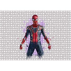 Spider Man Taslak Çizim Puzzle Yapboz Mdf Ahşap 1000 Parça
