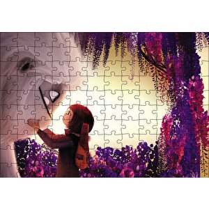 Yeti Ve Küçük Kız Yakın Plan Puzzle Yapboz Mdf Ahşap 120 Parça