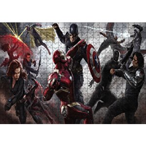 Civil War Konsept Savaş Puzzle Yapboz Mdf Ahşap 500 Parça