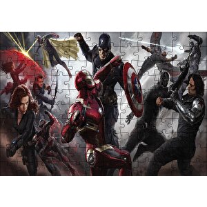 Civil War Konsept Savaş Puzzle Yapboz Mdf Ahşap 120 Parça