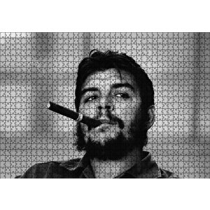 Che Guevara Ve Purosu Sb Puzzle Yapboz Mdf Ahşap 1000 Parça
