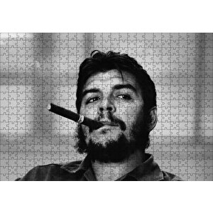 Che Guevara Ve Purosu Sb Puzzle Yapboz Mdf Ahşap 500 Parça