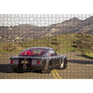 Ford Mustang Fastback Arka Görünüş Görseli Puzzle Yapboz Mdf Ahşap 500 Parça