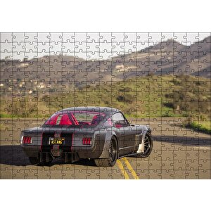 Ford Mustang Fastback Arka Görünüş Görseli Puzzle Yapboz Mdf Ahşap 255 Parça