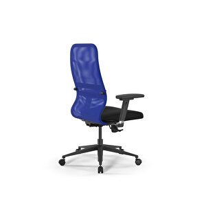 Fileli Ergonomik Ofis Koltuğu / Çalışma Sandalyesi Synchrosit 8 B2-8d – 3d / 1225841 Mavi Siyah