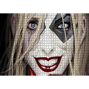 Harley Quinn Dijital Sanat Görseli Puzzle Yapboz Mdf Ahşap 1000 Parça