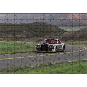 Ford Mustang Fastback Yollarda Görseli Puzzle Yapboz Mdf Ahşap 120 Parça