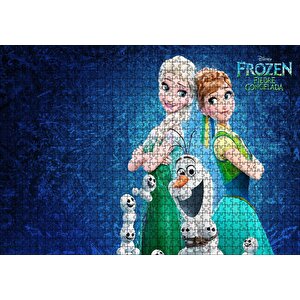 Frozen Fever Filmi Afiş Görseli Puzzle Yapboz Mdf Ahşap 1000 Parça