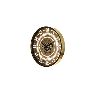 Çarklı Saat Çap60 5 Gold -Altın Eski̇tme