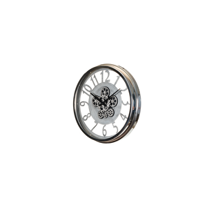 Çarklı Saat Çap55 3 Krom -Gümüş Eski̇tme