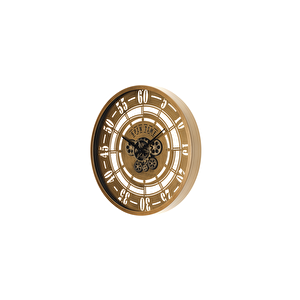 Çarklı Saat Çap60 5 Altın Eski̇tme-Altın Eski̇tme