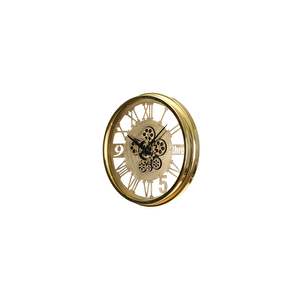 Çarklı Saat Çap55 1 Gold-Altın Eski̇tme