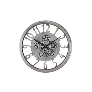 Çarklı Saat Çap55 3 Gümüş Eski̇tme-Gümüş Eski̇tme