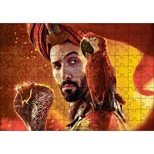 Aladdin Papağanı Ve Asası Puzzle Yapboz Mdf Ahşap 120 Parça