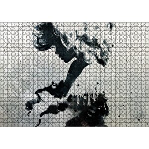 Kadın Temalı Duvar Püskürtme Boyama Puzzle Yapboz Mdf Ahşap 1000 Parça