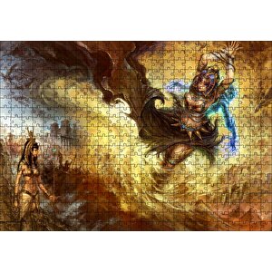 Afrikalı Tanrıça Ve Kadın Savaşçı Puzzle Yapboz Mdf Ahşap 500 Parça