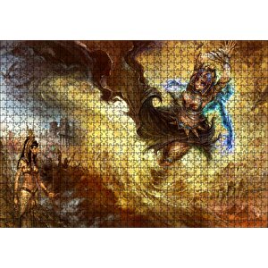 Afrikalı Tanrıça Ve Kadın Savaşçı Puzzle Yapboz Mdf Ahşap 1000 Parça