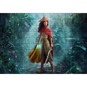Raya Ve Son Ejderha Puzzle Yapboz Mdf Ahşap 120 Parça