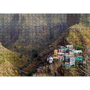 Cakapuzzle Gine Bissau Dağ Köyü Puzzle Yapboz Mdf Ahşap