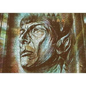 Mr Spock Duvar Boyama Puzzle Yapboz Mdf Ahşap 500 Parça