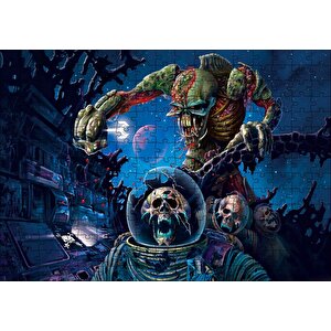 Cakapuzzle  Yaratıkların Savaşı İllüstrasyon Puzzle Yapboz Mdf Ahşap