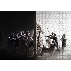 Rainbow Six Siege Tom Clancy Çatışma Puzzle Yapboz Mdf Ahşap 500 Parça