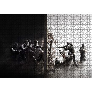 Rainbow Six Siege Tom Clancy Çatışma Puzzle Yapboz Mdf Ahşap 1000 Parça