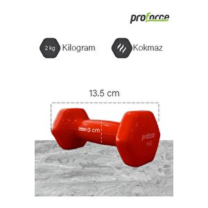Vdb Dışı Vinil Kaplı Içi Çelik Döküm Ağırlık Dambıl 2 Kg -tek Adet