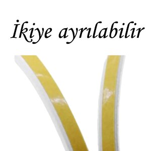 3x2=6 Metre Kapı Pencere Bandı Beyaz Fitili Yapışkanlı Soğuk Izolasyon Bant