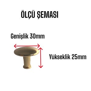 15 Adet Düz Düğme Altın Gold Kulp Mobilya Çekmece Dolap Kapak Kulbu Metal Kulp Aksesuarları Vidalı