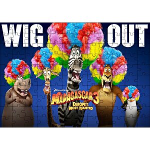Cakapuzzle  Madagascar 3 Film Afişi Puzzle Yapboz Mdf Ahşap