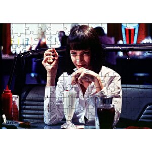Pulp Fiction Ucuz Roman 1994 Film Puzzle Yapboz Mdf Ahşap 120 Parça